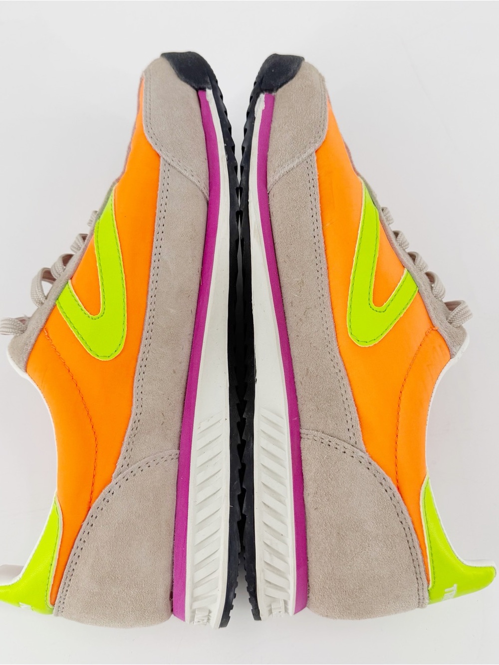 Tretorn Rawlins 10 Sneakers Suede & Neon 9.5 - Picture 8 of 10